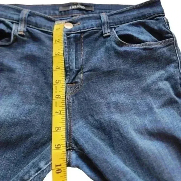 J BRAND 811 Mid-Rise Skinny Jeans Embrace Dark Wash Blue Zip Fly Women's size 28 - Picture 11 of 13